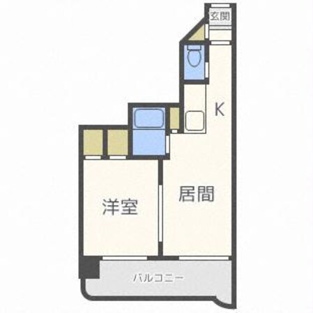 クレセント細川北25条の物件間取画像